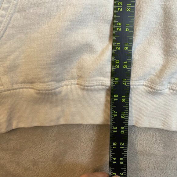 Champion Mens Hoodie Small White With Side Stripe Logo Front Pocket Drawstring - Picture 3 of 11